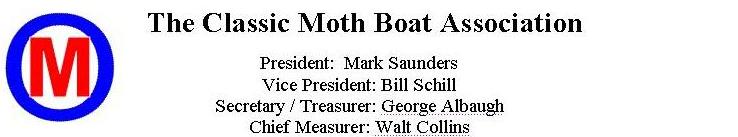 Classic Moth Boat Association Letterhead